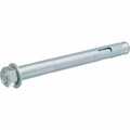 Hillman Sleeve Anchor, 5/8 in Dia, 6 in L, 1240 lb Concrete, 190 lb Brick, Steel, Zinc 370816